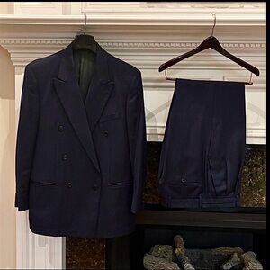 PALIO made in Italy blue striped Men’s Suit Sz.40R